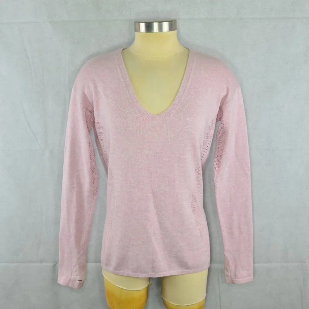 lululemon Still Movement Sweater Size 6 in Heathered Petals